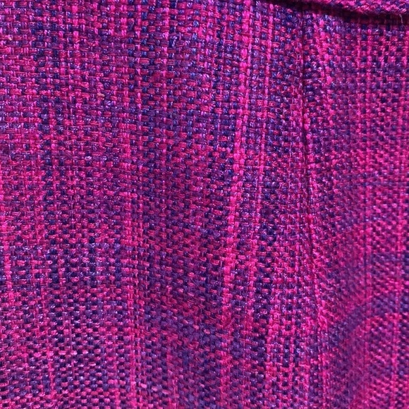 Trina Turk Dress Women’s Size 4 Purple Pink 100% Silk Tweed Dress - Picture 16 of 16